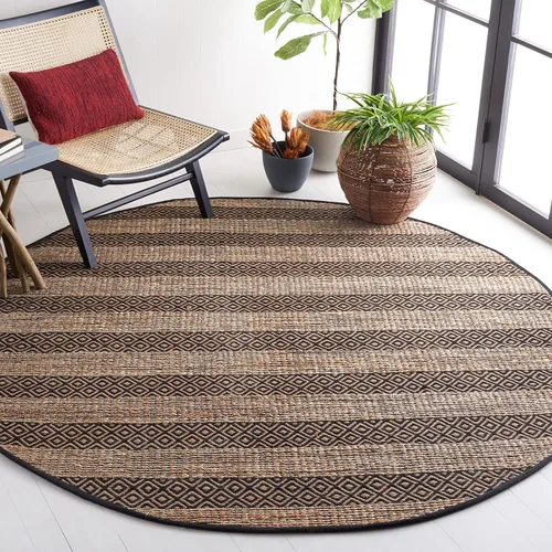 Vista 7 de SAFAVIEH Natural Fiber Collection NFB653Z - Alfombra de pasillo, 2 pies 3 pulgadas x 8 pies, color negro y natural, hecha a mano, estilo bohemio