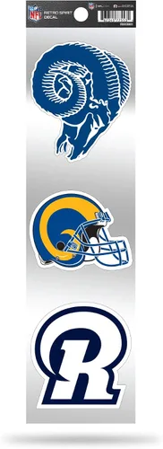 Vista 11 de Rico Industries Juego de calcomanías retro de fútbol americano de la NFL