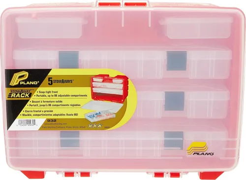 Vista 2 de Plano Molding 932001 - Organizador portátil con tapa, color rojo