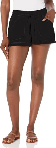 Vista 3 de UNIONBAY Pantalón corto Flora de gasa de doble cara para mujer