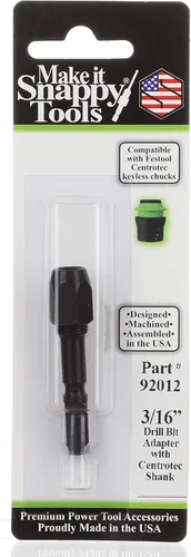 Vista 4 de Make it Snappy Herramientas Adaptador de broca de 1/4 pulgadas, compatible con portabrocas Festool Centrotec #92016