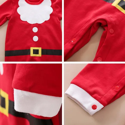 Vista 5 de AGQT Baby Boys and Baby Girls Christmas Santa Claus Costumes Size 0-24 Months