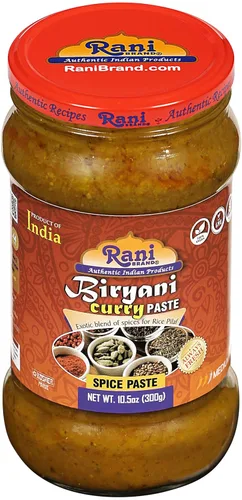 Vista 7 de Rani Biryani Masala Pasta de curry (pasta de especias de cocina para platos de arroz indio, pullao/pilau) tarro de vidrio de 10.5 onzas (10.58 oz)