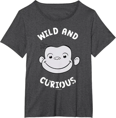 Vista 28 de Curious George Camiseta Big Face Wild and Curious Negro