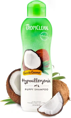 Vista 16 de TropiClean Champú desodorante para perros malolientes, potente control de olores, seguro para cachorros, fabricado en los Estados Unidos, aroma