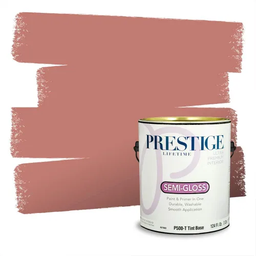 Vista 624 de Prestige Paints Pintura exterior e imprimación en uno, 1 galón, plano, coincidencia comparable de Valspar* Amber Rose*