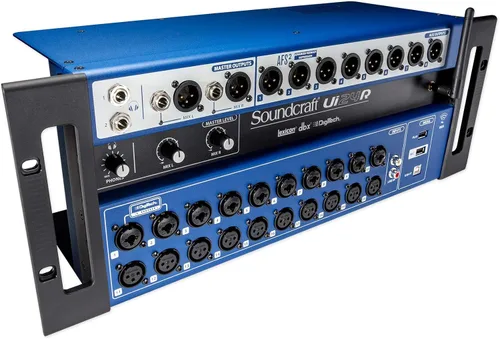 Vista 3 de Soundcraft Ui24R 24 Entrada Digital Mezclador W/Wifi+App Control Ui 24R+Dbx Crossover - Negro