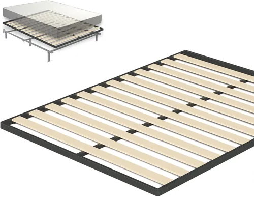 Vista 3 de Zinus Deepak - Base de listones de madera de montaje fácil de 1.6 pulgadas, reemplazo de base para la cama, tamaño matrimonial