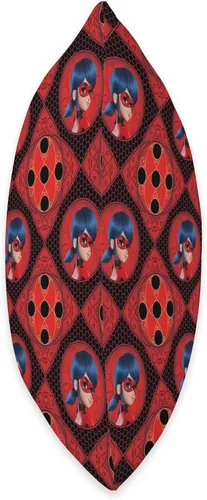 Vista 2 de Miraculous Ladybug and Cat Noir The Movie LB - Almohada de 16 x 16 pulgadas, multicolor