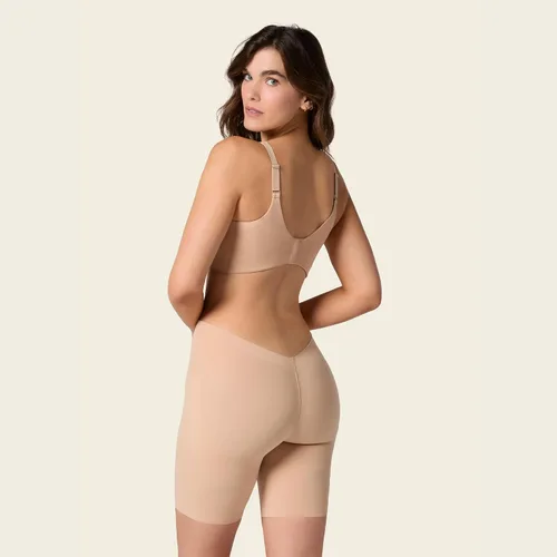 Vista 5 de Leonisa InvisiPlunge Shorts Moldeadores de Escote Profundo Indetectables de Compresión Moderada con Espalda Baja para Control de Abdomen Bajo 801