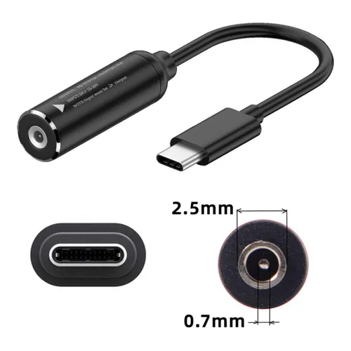 Vista 4 de chenyang Convertidor de alimentación CC a USB C, USB C macho a CC 0.098x0.028 in PD 65W 5V/9V/20V adaptador de cable de carga rápida