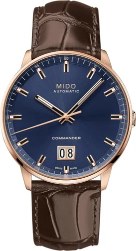Vista 12 de MIDO Commander Big Date - Swiss Automatic Watch for Men - 42mm Stainless Steel Case - See Through Caseback - 80 Hour Power Reserve PVD antracita