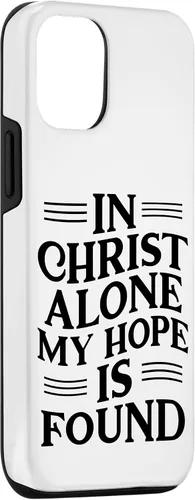 Vista 3 de iPhone 14 En Cristo Solo Mi Esperanza Se Encontró - Funda Inspiradora Cristiana