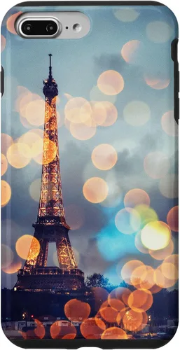 Vista 12 de iPhone 16 escénica Torre Eiffel París Francia por la noche Bokeh Majestic Case