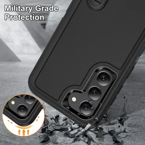 Vista 6 de IDweel Funda para Galaxy S23 para hombre, resistente protección a prueba de golpes, antiarañazos, ajuste delgado, ligera, duradera, funda rígida