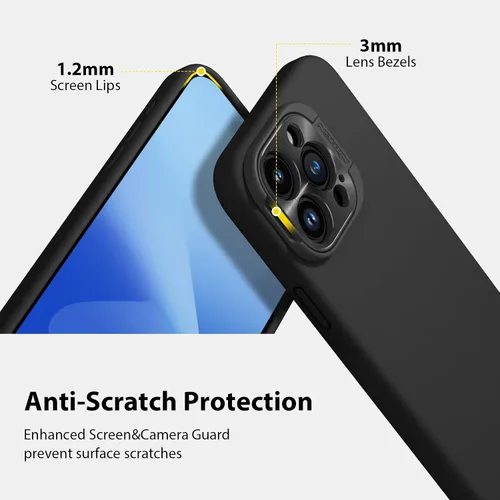 Vista 7 de Nillkin CamShield - Funda para iPhone 15 Pro con soporte para cámara, funda de silicona líquida compatible con MagSafe, funda magnética sedosa