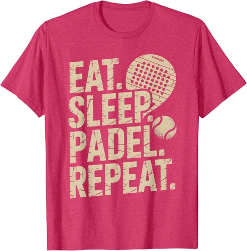 Vista 24 de Camiseta Eat Sleep Padel Repeat Padel Jugador de Tenis