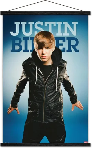 Vista 7 de Trends International Justin Bieber - Fly Wall Poster, 14.725" x 22.375", Barnwood Framed Version