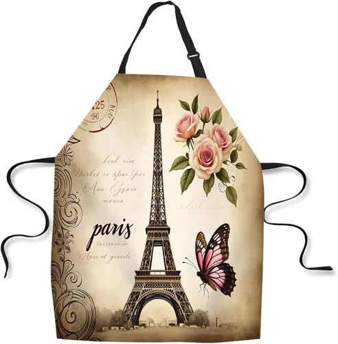 Vista 20 de Delantal de Cocina Faro con Puesta de Sol Delantal para Hornear en Casa Chef Delantal Impermeable para Mujeres y Hombres 31X27 Pulgadas