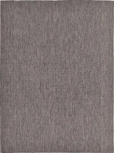 Vista 10 de Unique Loom Collection - Alfombra casual de transición sólida jaspeada para interiores y exteriores