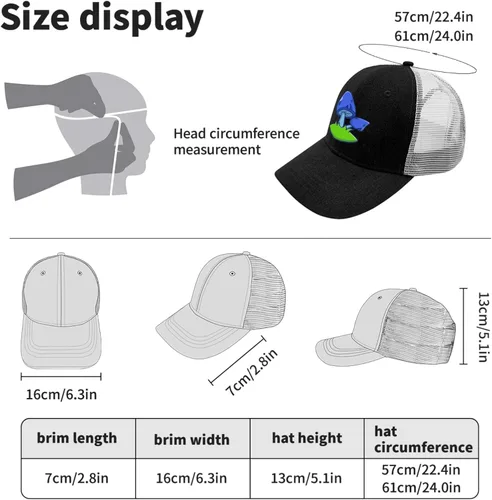 Vista 4 de devor Cap Mushrooms Baseball Caps, Graphic Dad Hats for Men