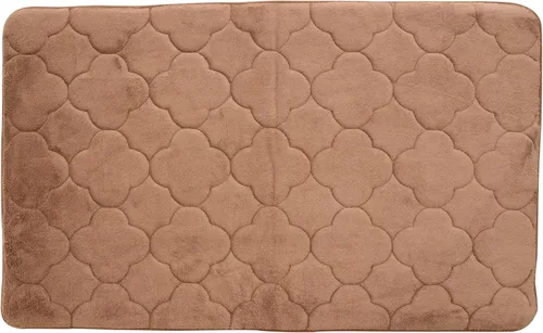 Vista 7 de Tapete de baño de espuma viscoelástica bordada con tecnología Water Shield, 17 x 24 pulgadas, angora