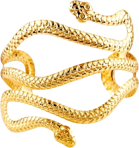 Vista 7 de Pulsera de serpiente flexible LAKIYOYO para mujer, gargantilla punk ajustable - Collar de medusa flexible multiuso, joyería de Halloween