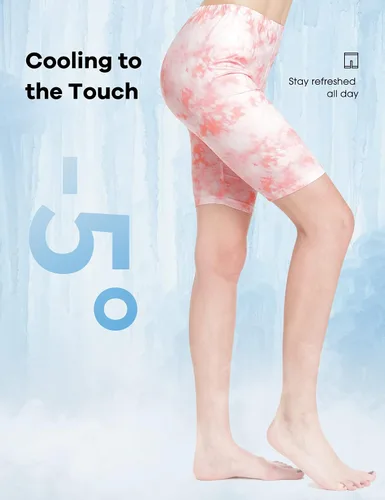 Vista 3 de Leggings Mancyfit corto, se deslizan con facilidad al ponerlos, largo hasta la mitad del muslo, tamaño grande, pantalones cortos ajustados para mujer