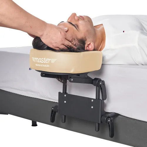 Vista 9 de Reposacabezas de masaje para cama, almohada boca abajo, almohada ajustable de espuma viscoelástica para dormir, almohada boca abajo después