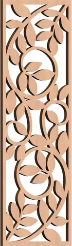 Vista 169 de 9 3/8"W x 24 3/8"H x 1/4"T Utica Decorativo Fretwork Madera Paneles de Pared, Abedul