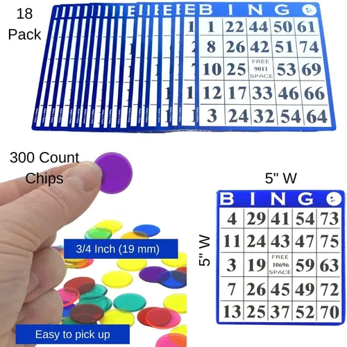 Vista 2 de MR CHIPS Juego de bingo profesional con jaula de acero, bolas eternas de 7/8 pulgadas, 18 tarjetas y 1,300