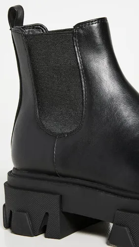 Vista 5 de Sam Edelman Daelyn - Botines de combate con tacón grueso y punta redondeada, color rojo