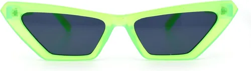 Vista 5 de Gafas de sol cuadradas de ojo de gato de los años 80 de neón para mujer
