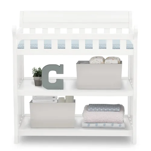 Vista 5 de Delta Children Eclipse - Cambiador con almohadilla, color blanco