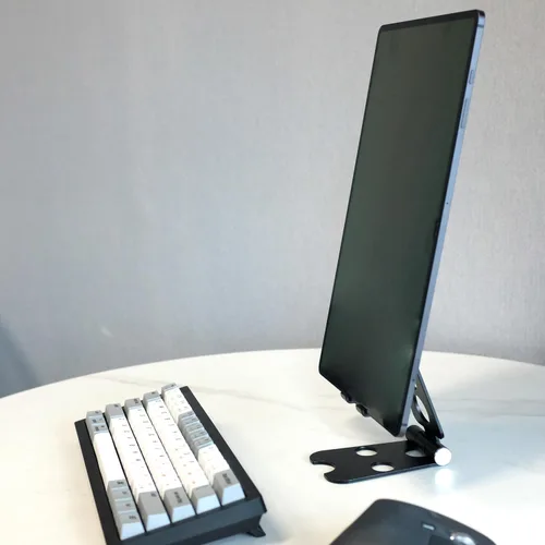 Vista 6 de Kado Soporte de tableta de aleación de aluminio para monitor portátil, soporte plegable para iPad ajustable, accesorios de escritorio de oficina
