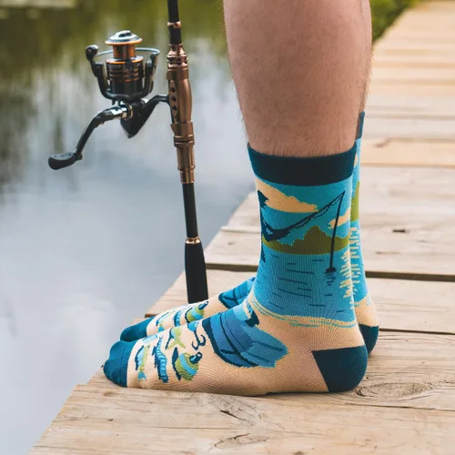 Vista 4 de Lavley Calcetines divertidos para amantes de las actividades al aire libre y más, regalos novedosos para hombres, mujeres y adolescentes
