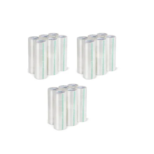 Vista 12 de Clear Packing Tape, Heavy‑Duty 2.4 Mil Shipping Tape Rolls, 2 Inch Wide High Adhesive Box Sealing Tape for Shipping, Moving, Storage & Bulk Business