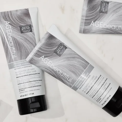 Vista 4 de AGE Beautiful - Mascarilla para cabello grueso, plateado y gris