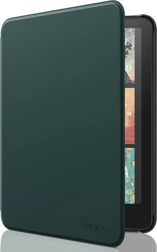 Vista 47 de MoKo Funda para Amazon Kindle Basic de 11ª generación 2024/2022 de 6 Verde medianoche