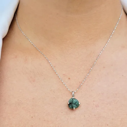 Vista 55 de Juego de joyas de piedras preciosas crudas reales con plata de ley 925 chapada en oro real, collar y aretes de piedra natal, regalo para ella por