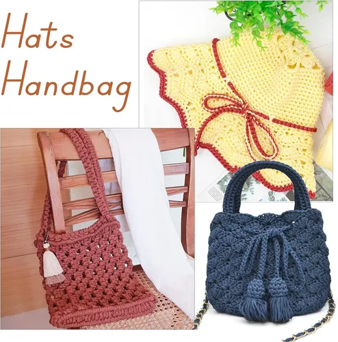 Vista 5 de Cordón de macramé de poliéster de 1/8 pulgadas x 169 metros, cordón de macramé trenzado de polipropileno, hilo de poliéster para tejer bolsos