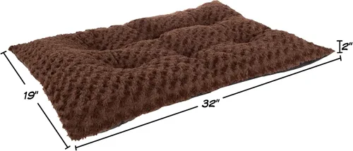 Vista 5 de PETMAKER Lavish Cushion Pillow - Cama peluda para mascotas, grande, color chocolate