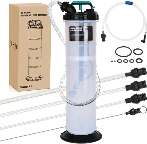 Vista 13 de GOOACC Bomba extractora de aceite 6.5L Bomba extractora de fluidos manual neumática para kit de herramientas de cambio de aceite con varilla