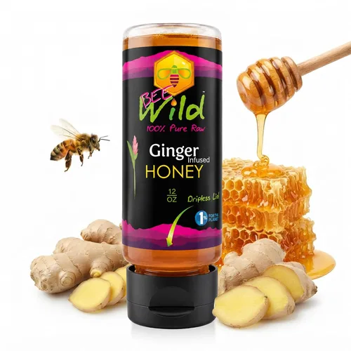 Vista 19 de Bee Wild 100% Pure Raw Honey - Gallberry 12 onzas