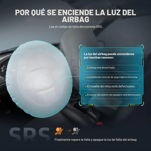 Vista 4 de ANCEL FX2000-US Escáner OBD2 Herramienta de Diagnóstico, Escáner de Airbag de Transmisión ABS SRS, Lector de Códigos de Motor, Herramienta