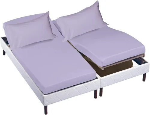 Vista 40 de Cottingon Juego de sábanas cortas de 4 piezas para caravana tamaño Queen, 100% algodón egipcio de fibra extra larga premium, juego de sábanas suaves