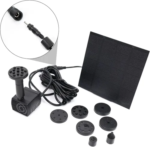 Vista 6 de MASO - Bomba de fuente solar, bomba de estanque de panel solar, bomba de agua de 7 V, 1,2 W, 200 L/H