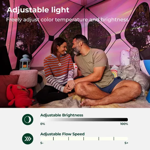 Vista 3 de ACACIA Proyector de galaxia con 21 efectos de luz, proyector de estrellas de luz de galaxia con ruido blanco y altavoz Bluetooth integrado