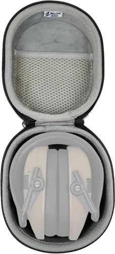 Vista 5 de Walker's Paquete de orejeras electrónicas delgadas Razor (chispas rosas) con funda de protección auditiva inferior a cero (2 artículos)