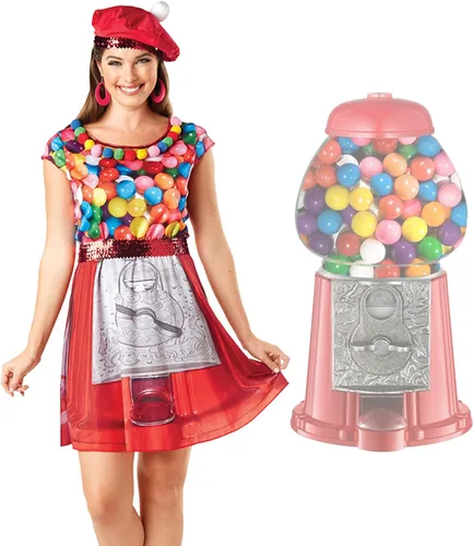 Vista 5 de JUST FOR PARTY Gumball Machine Women Dress Costume for Halloween